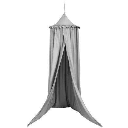 BukkitBow - Baby / Kinder Klamboe - Grijs/Roze/Wit - 230 cm Hoogte - 60 cm Diameter - 85g/m² Stofgewicht