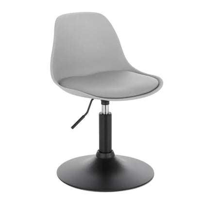 BukkitBow - Barkruk - PU en Metaal - Verstelbare in Hoogte - 360° Draaibaar - Antislip Voetsteun - Maximaal Laadvermogen 120kg - Zithoogte: 40-50CM
