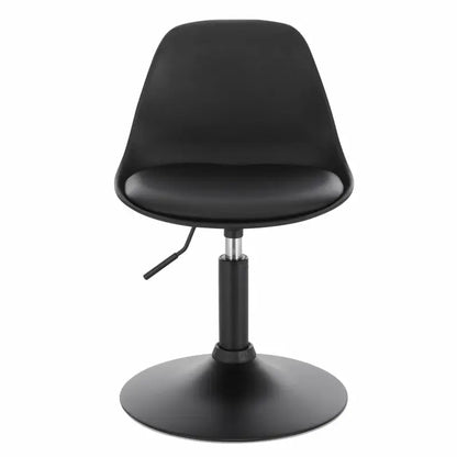 BukkitBow - Barkruk - PU en Metaal - Verstelbare in Hoogte - 360° Draaibaar - Antislip Voetsteun - Maximaal Laadvermogen 120kg - Zithoogte: 40-50CM