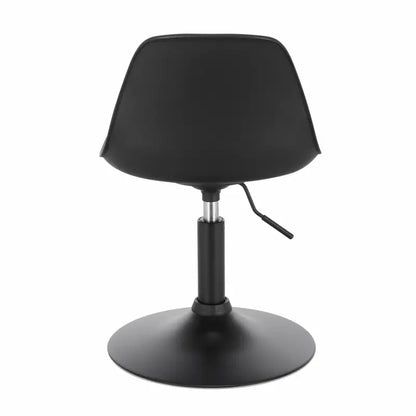 BukkitBow - Barkruk - PU en Metaal - Verstelbare in Hoogte - 360° Draaibaar - Antislip Voetsteun - Maximaal Laadvermogen 120kg - Zithoogte: 40-50CM