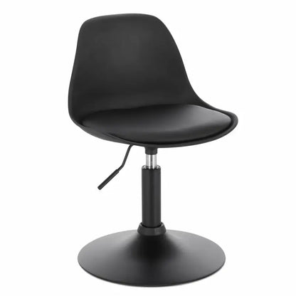 BukkitBow - Barkruk - PU en Metaal - Verstelbare in Hoogte - 360° Draaibaar - Antislip Voetsteun - Maximaal Laadvermogen 120kg - Zithoogte: 40-50CM