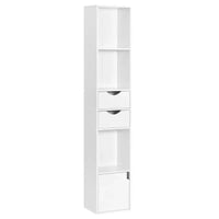 BukkitBow - Boekenkast met 3 Vakken en 2 Lades - Ruimtebesparend - 30x158x24cm