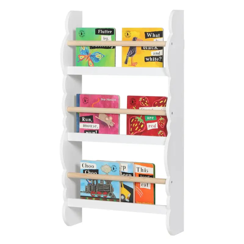 Comnox - BukkitBow Boekenkast voor Kinderen - Veilig & Toegankelijk - Wit