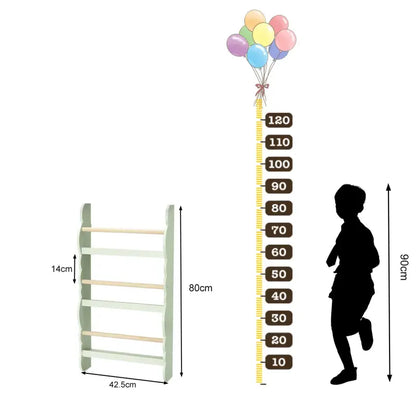 BukkitBow - Boekenkast voor Kinderen - Speelgoedkast/Boekenrek Kind – Houten Kast met Boekenplanken - Geschikt voor Kinderkamer