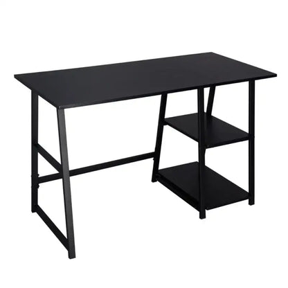 BukkitBow - Bureau met 2 Planken Opbergruimte - Spaanplaat Tafelblad - Metalen Frame - 120x50cm Werkstation
