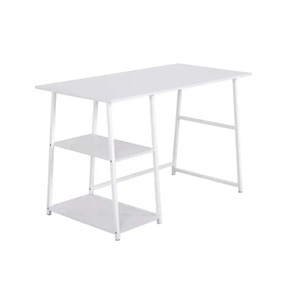 BukkitBow - Bureau met 2 Planken Opbergruimte - Spaanplaat Tafelblad - Metalen Frame - 120x60cm Werkstation