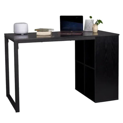 BukkitBow - Bureau met Vakkenkast - Spaanplaat Tafelblad - Metalen Frame - 120x60cm Werkstation
