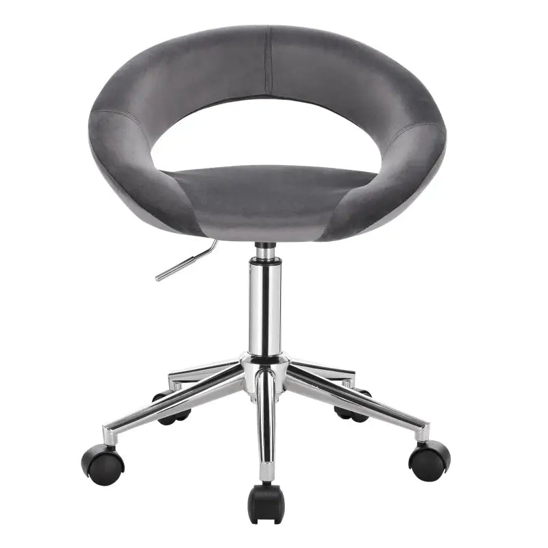 BukkitBow - Bureaustoel Verstelbaar - Dik Gewatteerd Fluweel - Ergonomisch Ontwerp - 360° Draaibaar