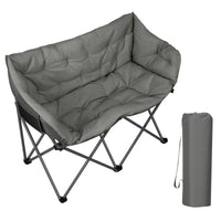 BukkitBow - Campingstoel / Bank - Voor 2 Personen - Gevoerde Zitting - Oxford stof - 300kg Capaciteit - met Draagbare Opberghoes