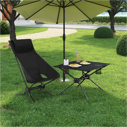 BukkitBow - Campingtafel - Set met Opberghoes - Metaal en Oxford-stof - Opvouwbaar - Lichtgewicht