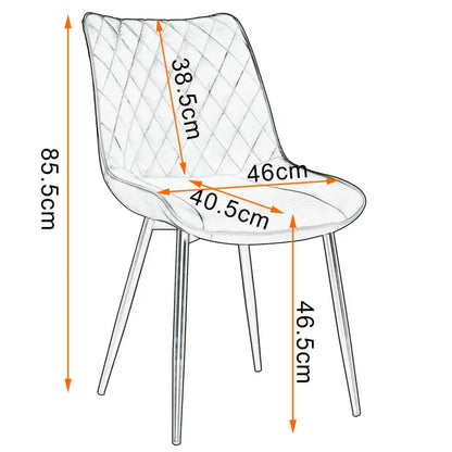 Comnox - BukkitBow Eetkamerstoelen - Ergonomisch Comfort - Set van 2