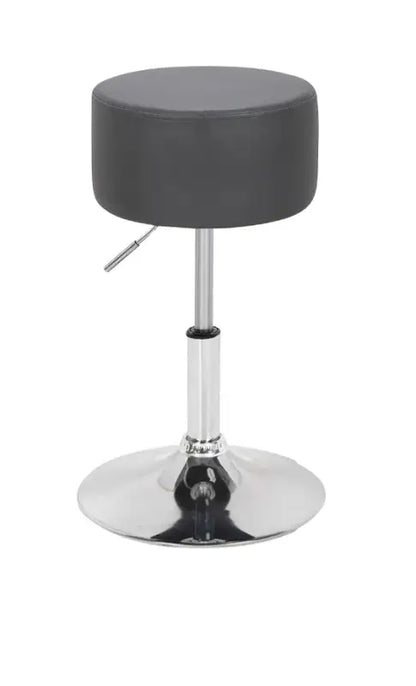 BukkitBow - Compacte Barkruk - Kunstleer-Verchroomd Staal - Ergonomisch & Verstelbaar - 100 kg Max Laadvermogen