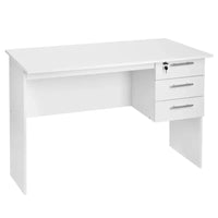 BukkitBow - Computer / Kantoor Bureau met Afsluitbare Ladeblok (60X120X75CM)