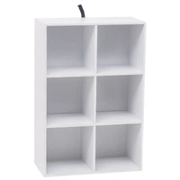 BukkitBow - Decoratieve Boekenkast met 6 Opslagkubussen - Vrijstaande Boekenplank - Ruimtebesparend Meubel