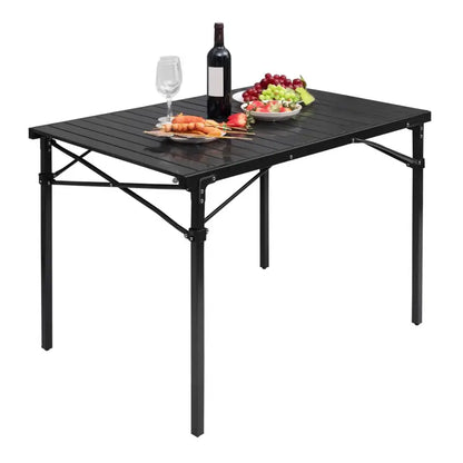 BukkitBow - Draagbare Campingtafel - 60kg Laadvermogen - Lichtgewicht 5.2kg - Opvouwbaar met Draagtas - 104x69x70cm