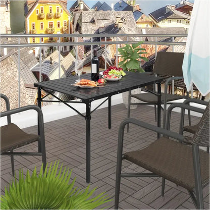 BukkitBow - Draagbare Campingtafel - 60kg Laadvermogen - Lichtgewicht 5.2kg - Opvouwbaar met Draagtas - 104x69x70cm