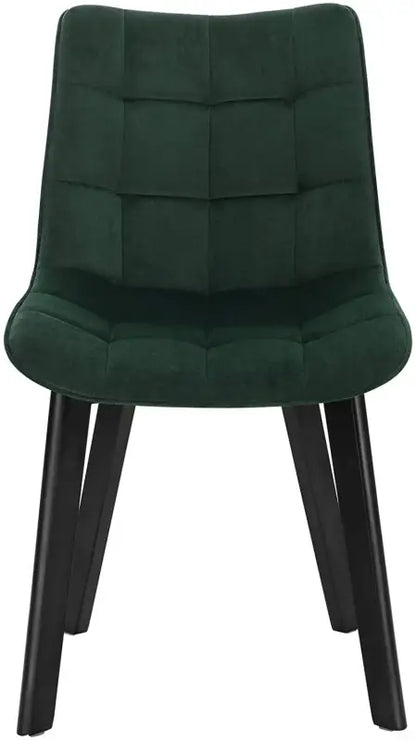 BukkitBow - Eetkamerstoel Fluweel - met Massief Houten Poten - Comfortabel Ontwerp - Zithoogte: 46.5cm