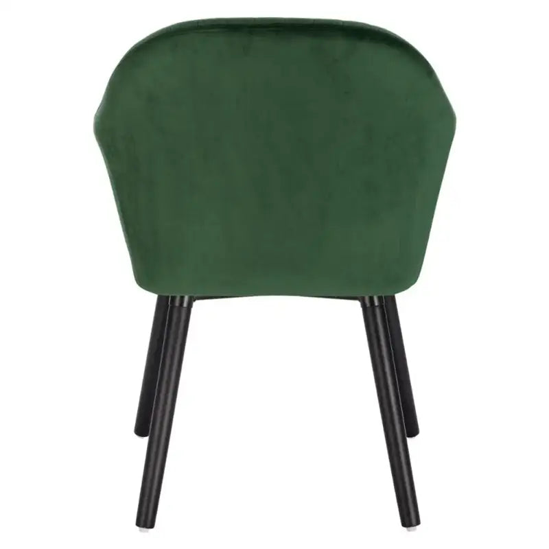 BukkitBow Eetkamerstoel - Ergonomisch Comfort - Fluweel met Houten Poten