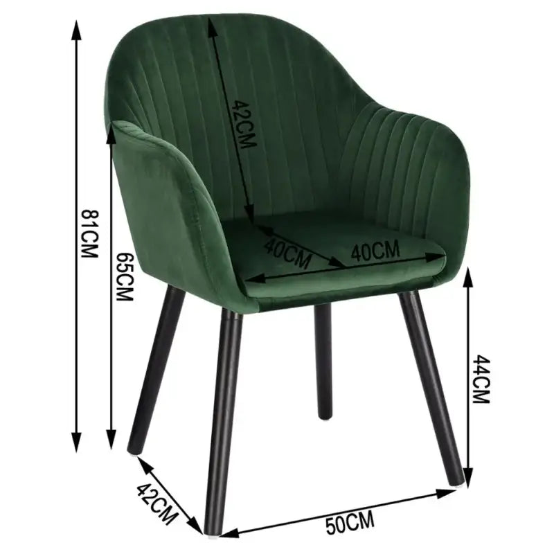 BukkitBow Eetkamerstoel - Ergonomisch Comfort - Fluweel met Houten Poten