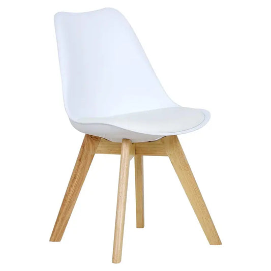 Comnox - BukkitBow Eetkamerstoel - Ergonomisch Comfort - Beukenhout & PU