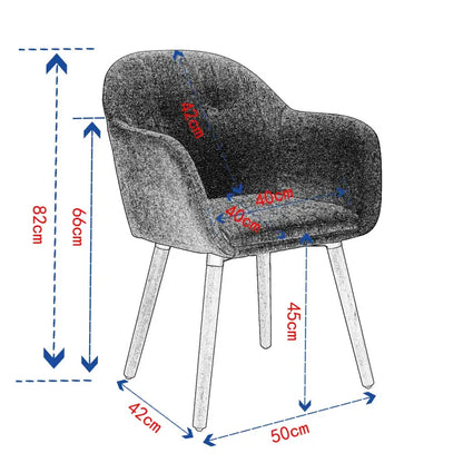 BukkitBow - Ergonomische Eetkamerstoel met Beukenhouten Poten
