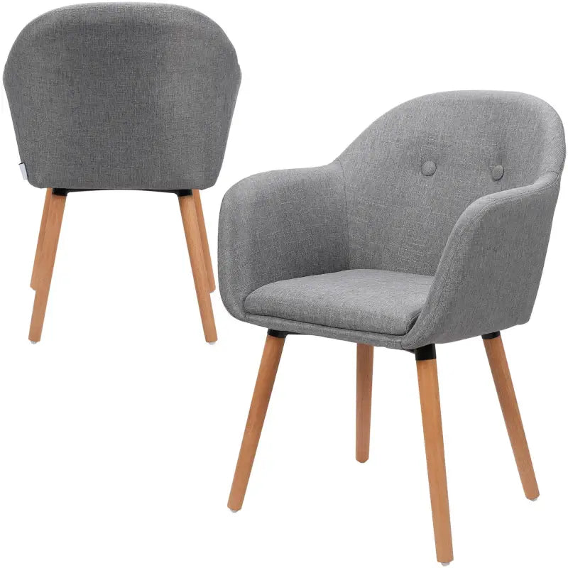 BukkitBow - Ergonomische Eetkamerstoel met Beukenhouten Poten