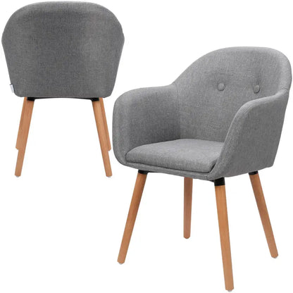 BukkitBow - Ergonomische Eetkamerstoel met Beukenhouten Poten