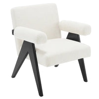 BukkitBow - Fauteuil van Corduroy - Rubberwood Poten - Comfortabel Design - Modern Middeleeuws Stijl