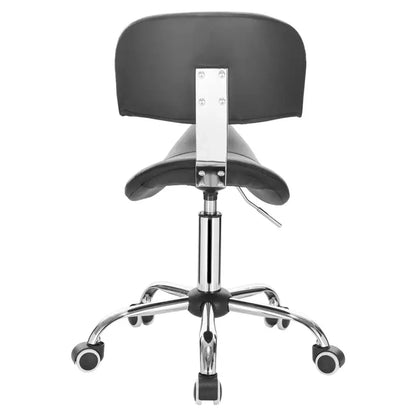 BukkitBow - Faux Lederen Zadelkruk - In Hoogte Verstelbare Draaistoel - Ergonomisch Ontwerp - Stabiele en Duurzame Constructie