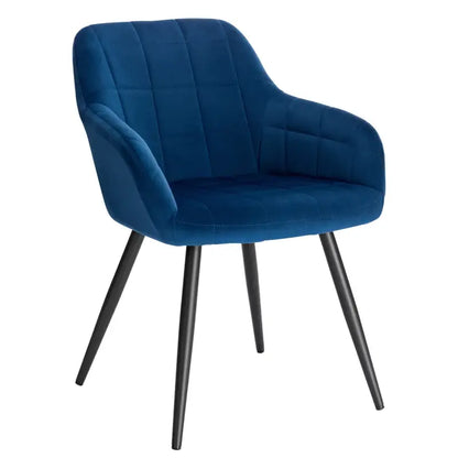 Comnox - BukkitBow - Comfortabele Fluwelen Eetkamerstoel - Stabiel Metaal Frame