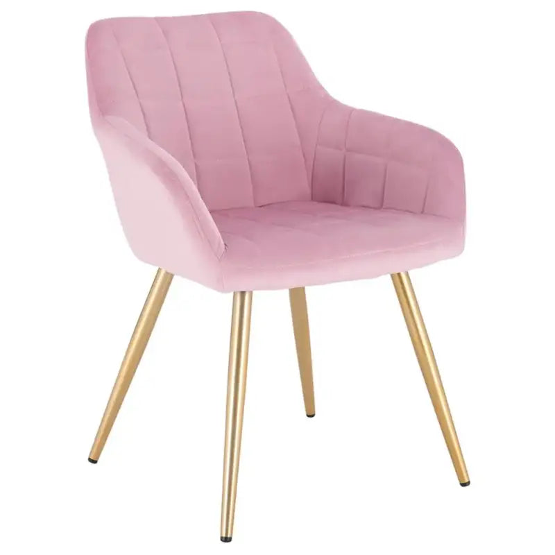 Comnox - BukkitBow - Comfortabele Fluwelen Eetkamerstoel - Stabiel Metaal Frame