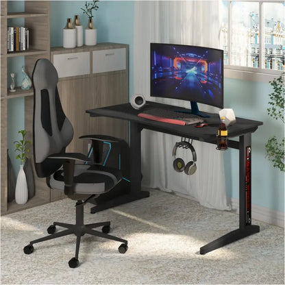 BukkitBow - Gaming Bureau Ergonomisch met Bekerhouder en Koptelefoonhaak (115X60CM)
