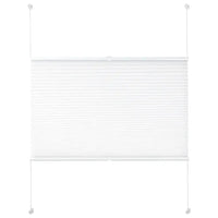 BukkitBow - Geplooid Gordijn / Jaloezië - Aluminium Rail - Wit - Breedte 45-120 cm - Hoogte: 100/130/220 cm - Inclusief Montageset