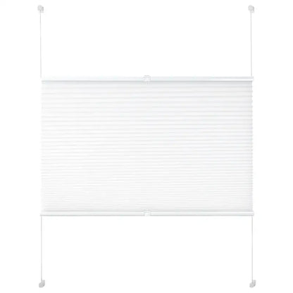 BukkitBow - Geplooid Gordijn / Jaloezië - Aluminium Rail - Wit - Breedte 45-120 cm - Hoogte: 100/130/220 cm - Inclusief Montageset