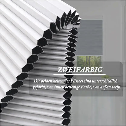 BukkitBow - Geplooide Zonnewering / Rolgordijn - Polyester met Aluminium Profiel - 110-115 cm Breed - 130cm Hoog - Inclusief Montagekit