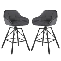 Comnox - BukkitBow Luxe Barkrukken - Comfortabel Velvet Design - Set van 2