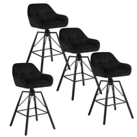Comnox - BukkitBow Luxe Barkrukken Set - Comfortabel Fluweel - 360 Graden Draaibaar