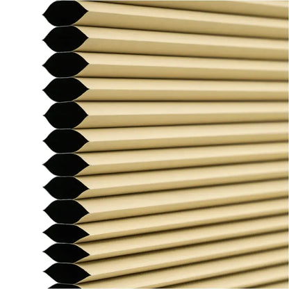 BukkitBow - Honingraat Geplooide Zonnewering / Rolgordijn - Polyester met Aluminium - 60-110 cm Breed - 120 cm Hoog