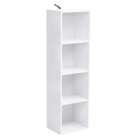 BukkitBow - Houten Boekenkast met 4 Kubus Rekken - Opslag Meubilair voor Woonkamer Slaapkamer - 30x24x106CM