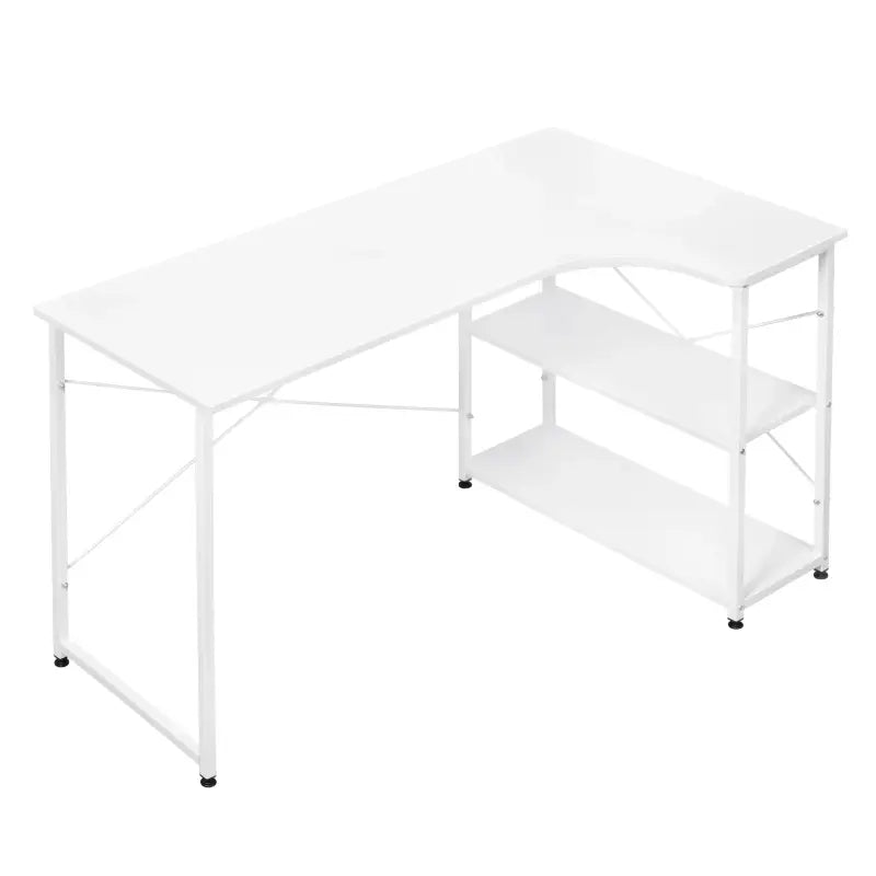 Comnox - BukkitBow Industrieel Bureau - Compact Hoekbureau met Opbergruimte - 120x74cm