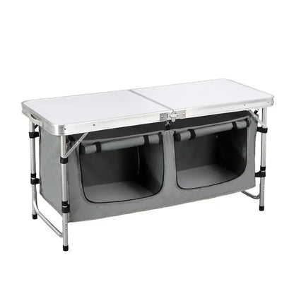 BukkitBow - Inklapbare Campingtafel / Picnic tafel met Stevig Blad - 30kg Tafelbelasting - Geschikt voor 4-6 Personen - 120x47x62/69.5 cm