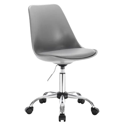 BukkitBow - Kantoorstoel / Bureaustoel Draaibaar en in Hoogte Verstelbaar - Faux Lederen / Fluwelen Stoel - Stalen Basis - Zithoogte: 48.5-60.5CM