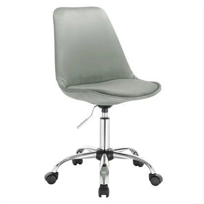 BukkitBow - Kantoorstoel / Bureaustoel Draaibaar en in Hoogte Verstelbaar - Faux Lederen / Fluwelen Stoel - Stalen Basis - Zithoogte: 48.5-60.5CM