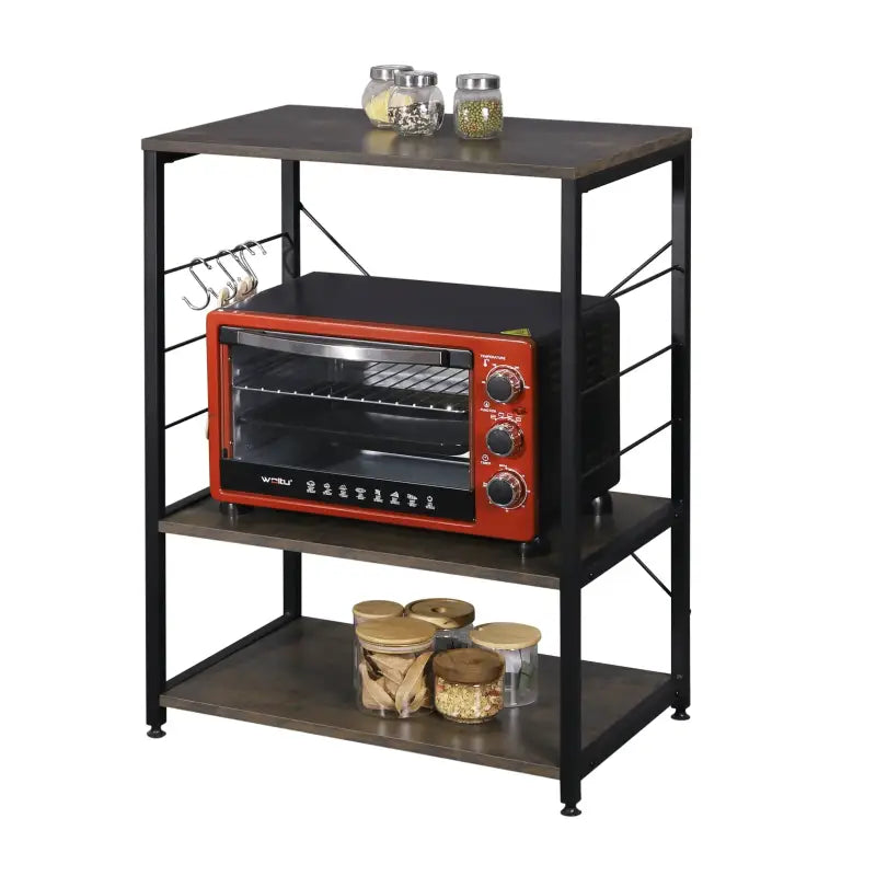 Comnox - BukkitBow Keukenkastje - Multifunctionele Magnetronkast met Haken - 40x60x82cm