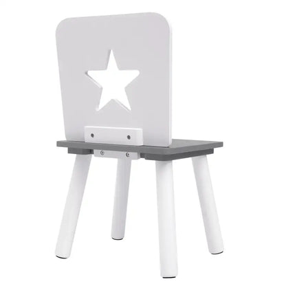 BukkitBow - Kindertafel met Stoelen - Kinder meubelset - Veilig Ergonomisch Design - Veilig en Compact Design - 59.5x46cm