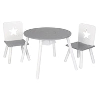 BukkitBow - Kindertafel met Stoelen - Kinder meubelset - Veilig Ergonomisch Design - Veilig en Compact Design - 59.5x46cm