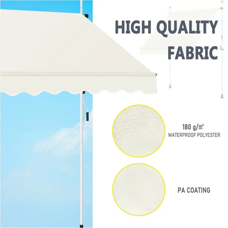 BukkitBow Klemluifel - Boorvrije Zonbescherming - Polyester met PA-coating