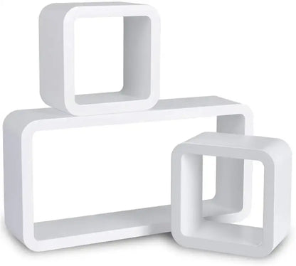 Comnox - BukkitBow Kubus Planken - Set van 3 Wandplanken - Stijlvolle Opbergruimte