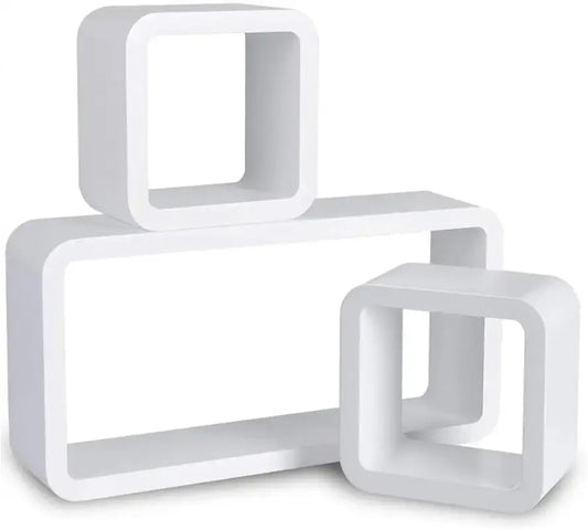 Comnox - BukkitBow Kubus Planken - Set van 3 Wandplanken - Stijlvolle Opbergruimte