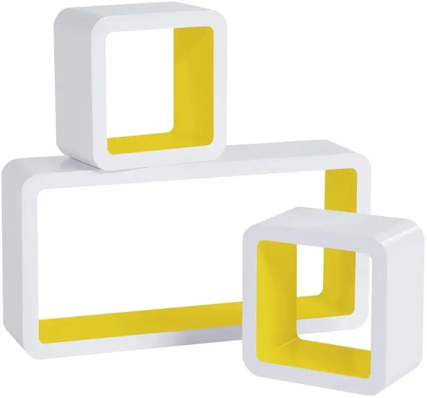 Comnox - BukkitBow Kubus Planken - Set van 3 Wandplanken - Stijlvolle Opbergruimte